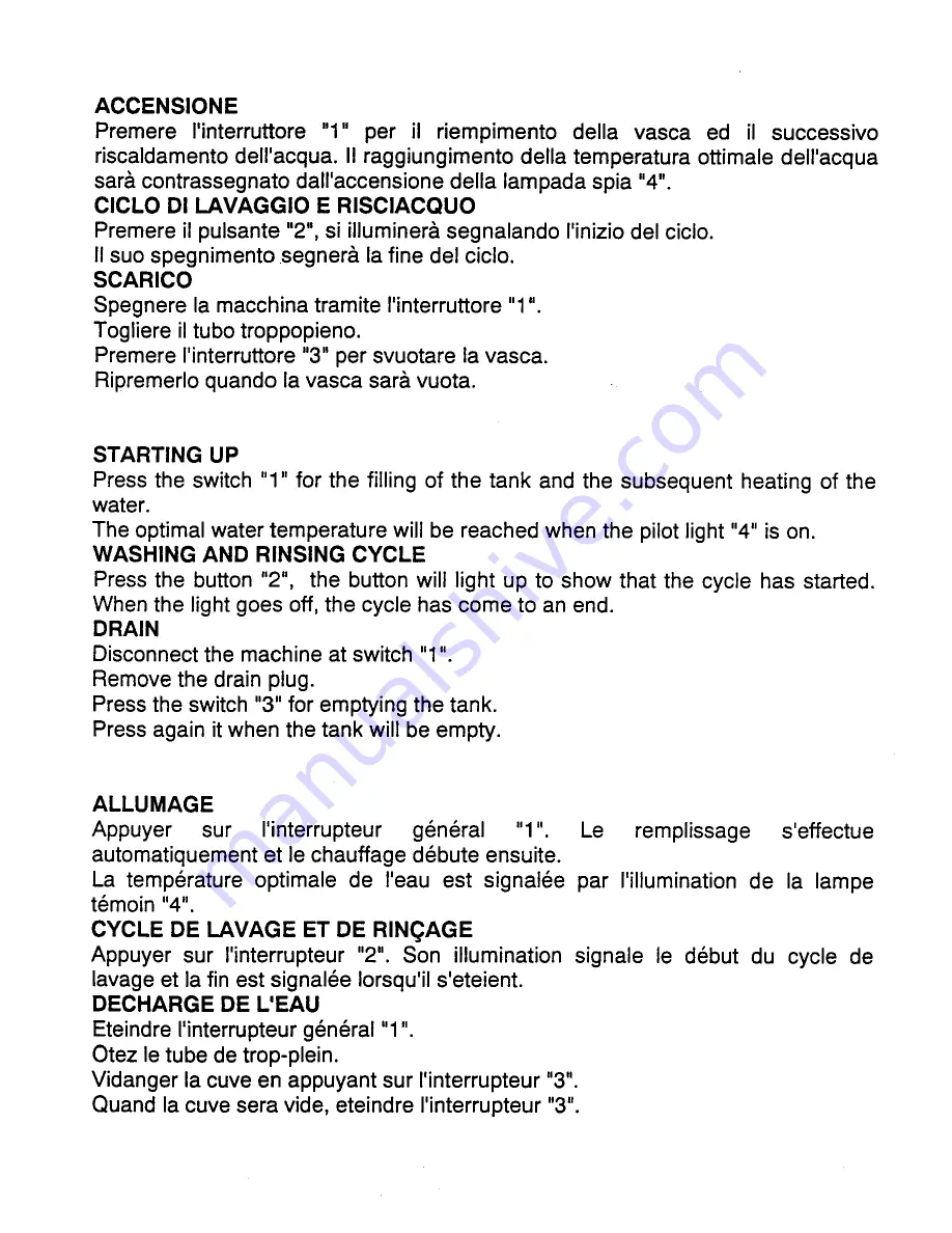 Univer Bar F 50 Operating Instructions Manual Download Page 4