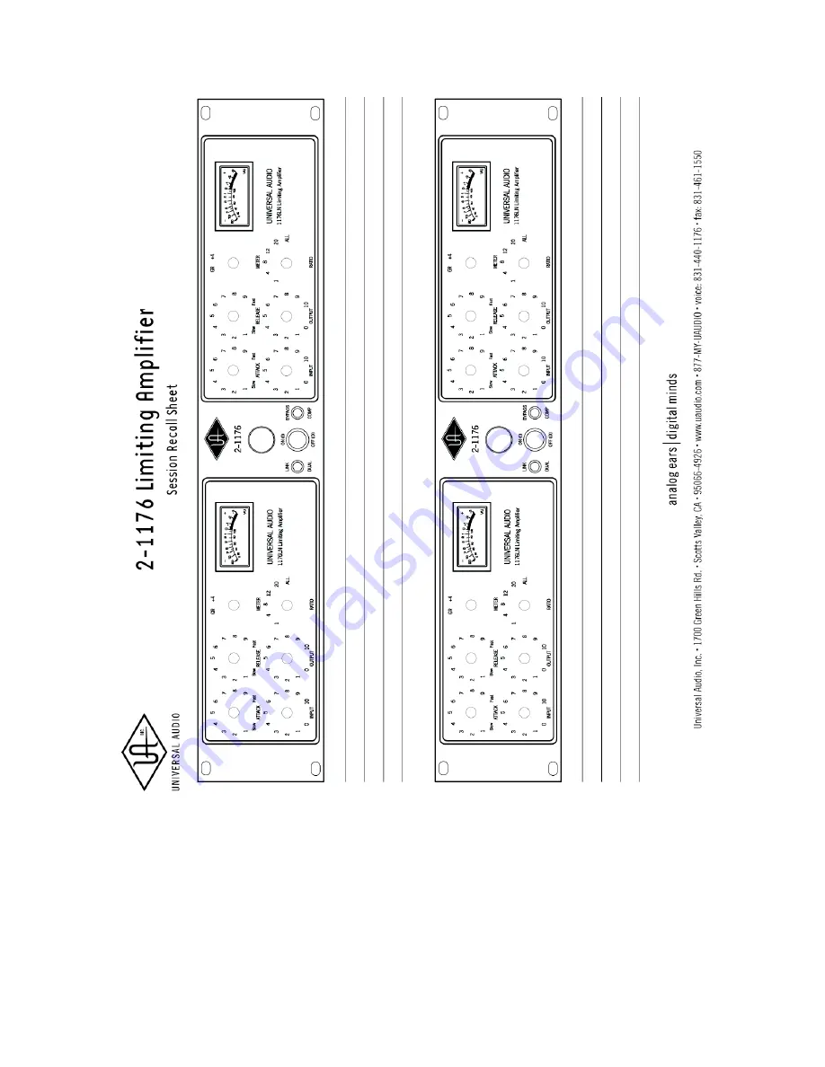 Universal Audio 2-1176 Manual Download Page 37