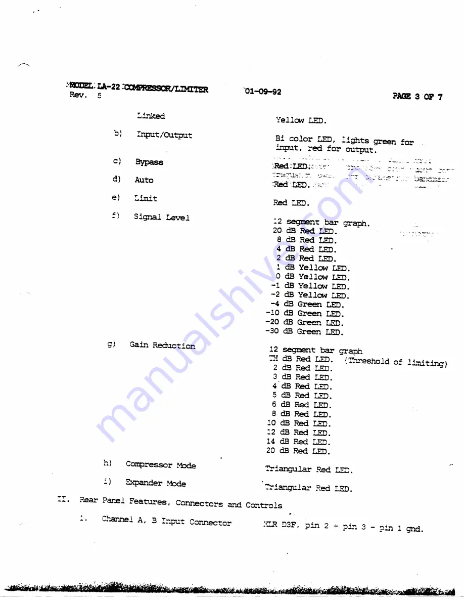 Universal Audio LA-10 Preliminary Service Manual Download Page 33