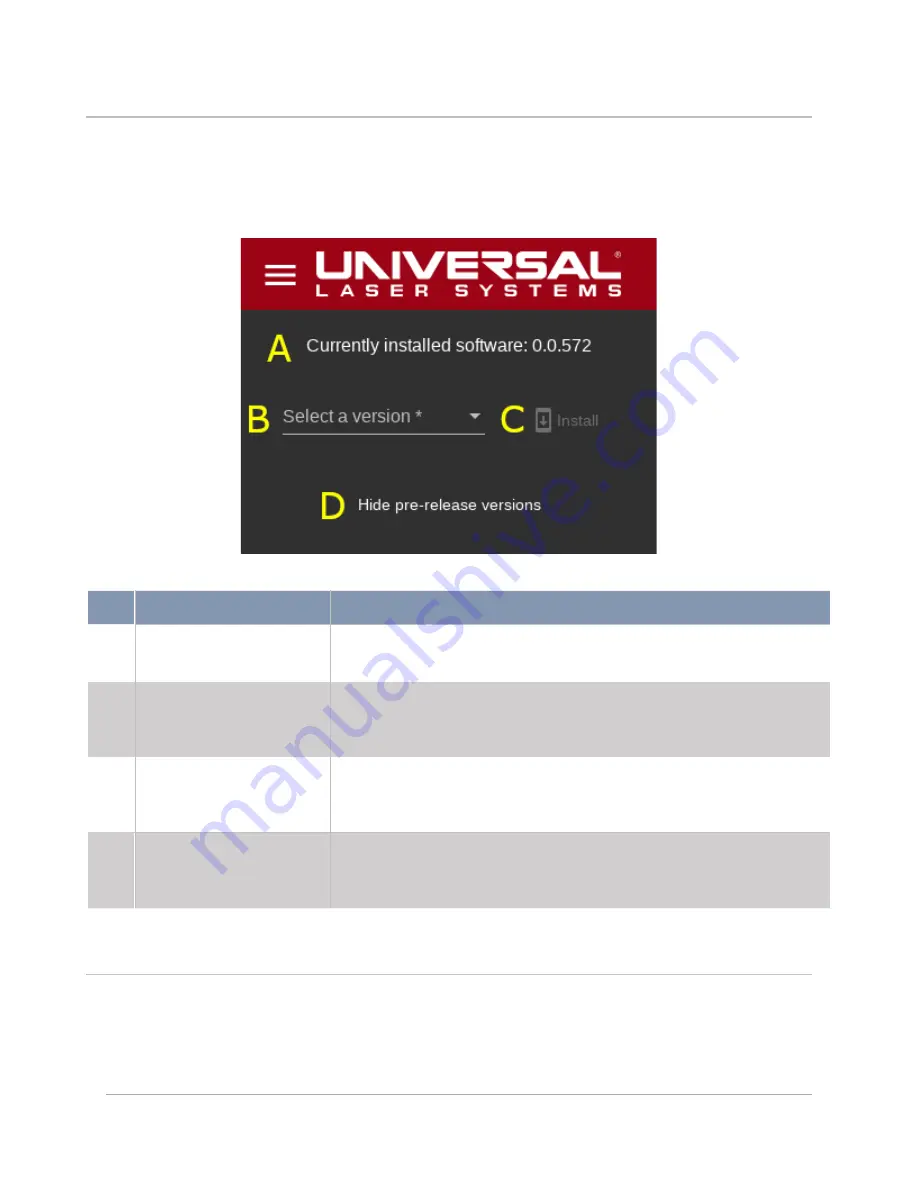 Universal Laser Systems ULTRA X6000 User Manual Download Page 76