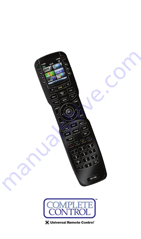 Universal Remote Control Complete Control MX-780 Owner'S Manual Download Page 1