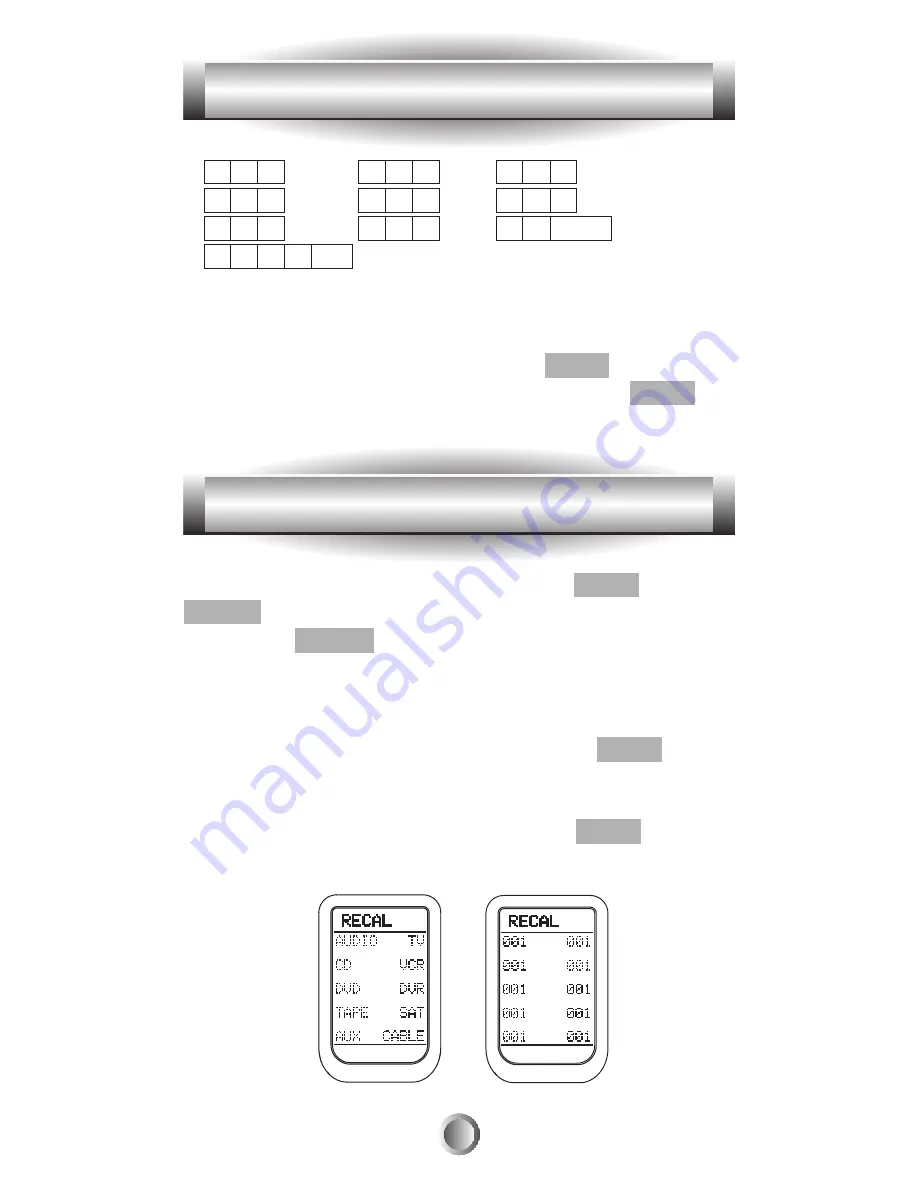 Universal Remote Control Home Theater Master MX-500 Operating Manual Download Page 42