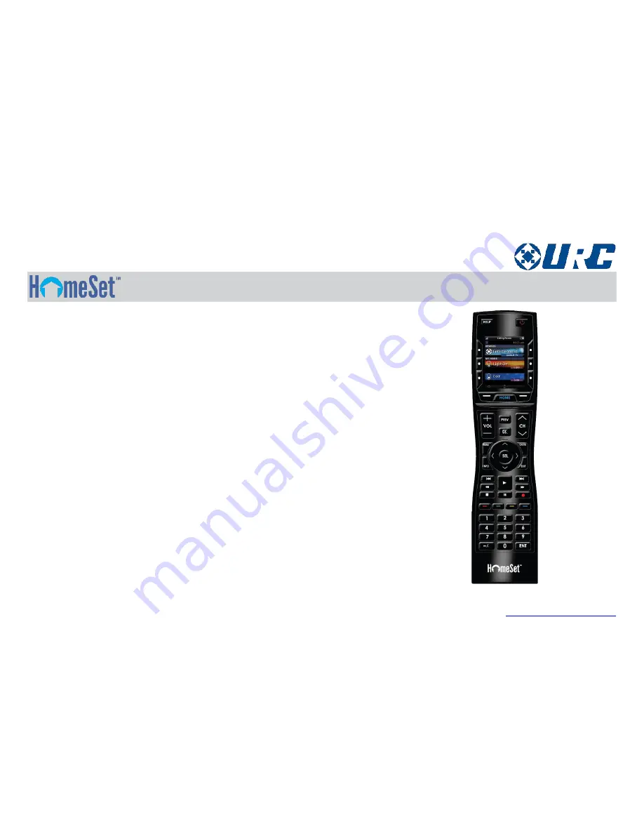 Universal Remote Control HomeSet R200 User Manual Download Page 2