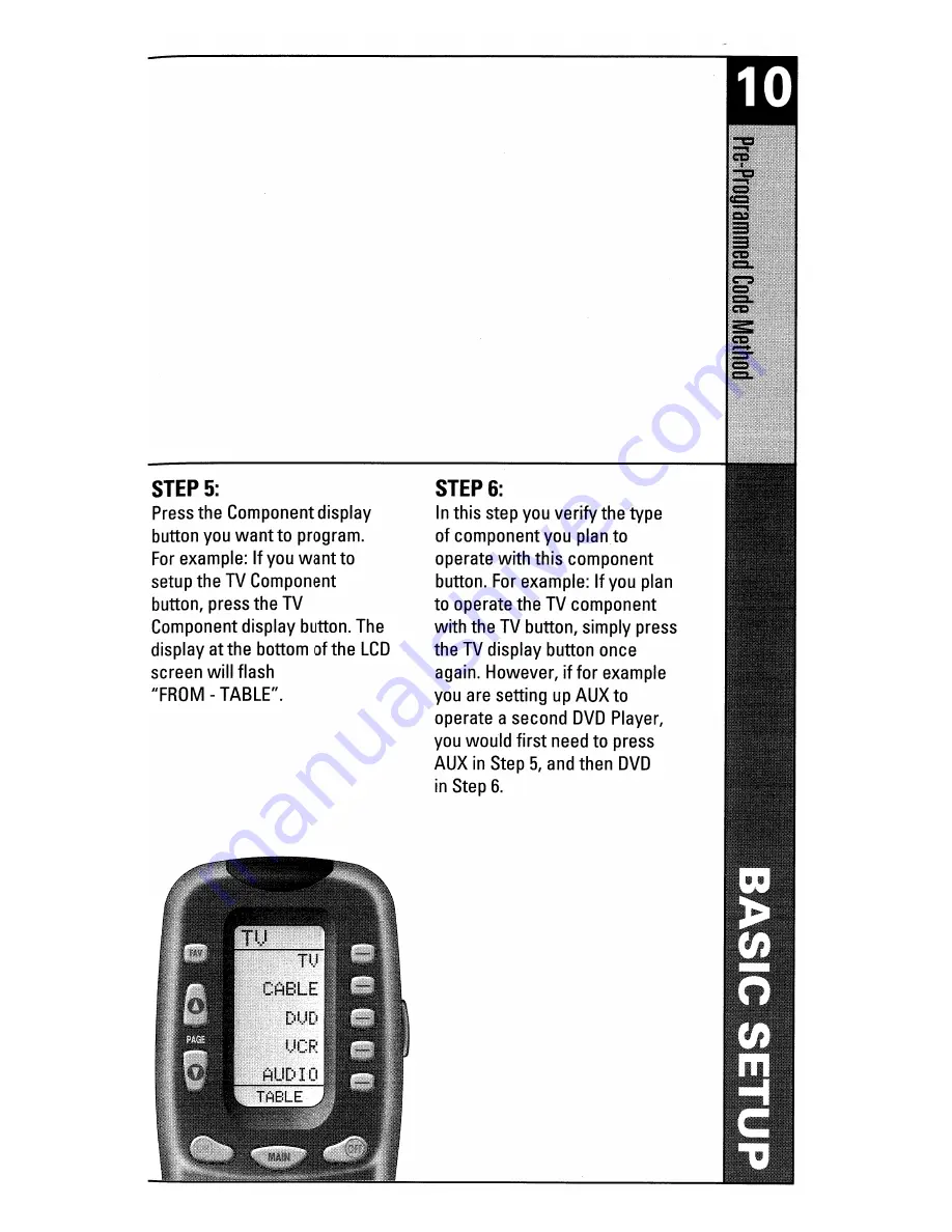 Universal Remote Control MASTERCONTROL RF20 Owner'S Manual Download Page 11