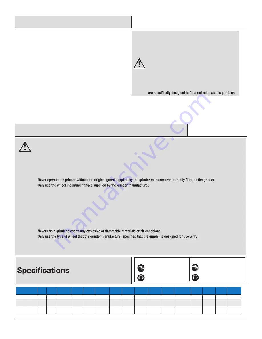 Universal Tool UT200H Series General Safety Information & Replacement Parts Download Page 3