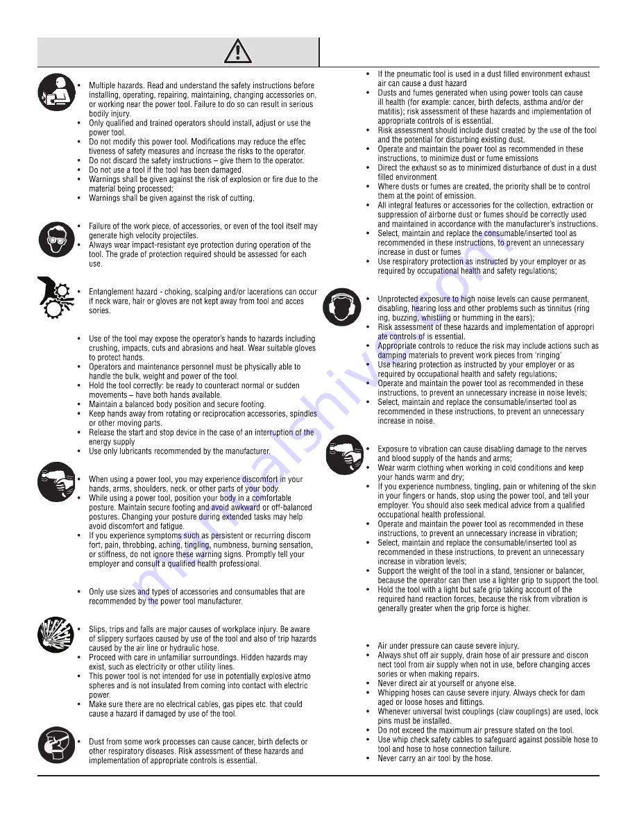 Universal Tool UT2960A General Safety Information & Replacement Parts Download Page 2