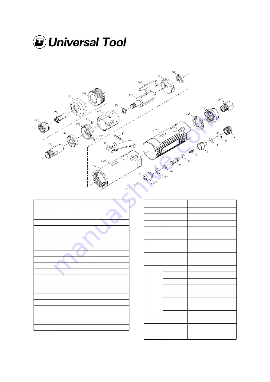 Universal Tool UT5720A Operator Instructions Download Page 3