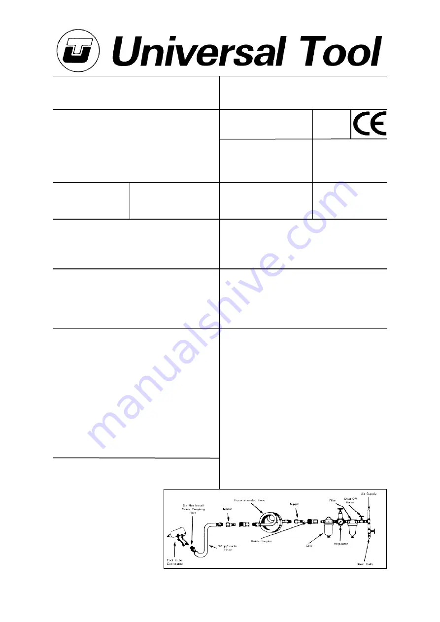 Universal Tool UT5721 Скачать руководство пользователя страница 1