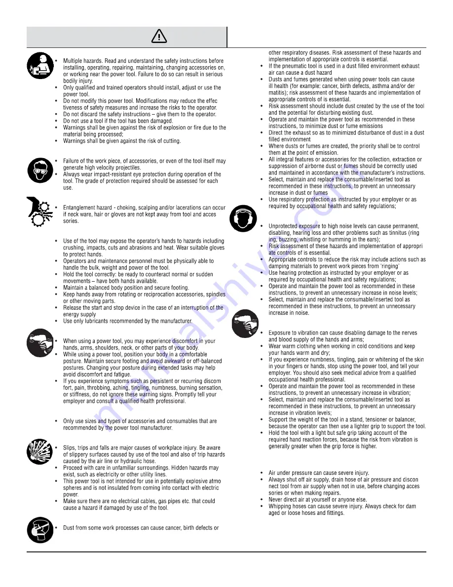 Universal Tool UT8027R General Safety Information & Replacement Parts Download Page 2