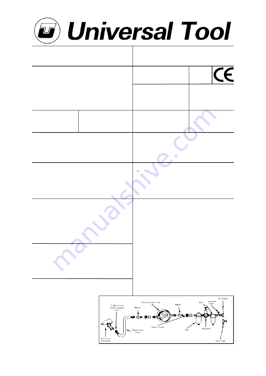 Universal Tool UT8740A10 Скачать руководство пользователя страница 1