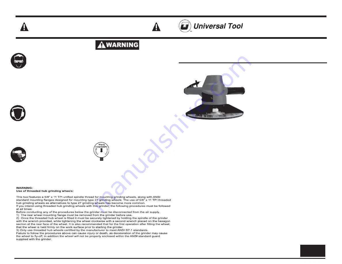 Universal Tool UT8769 Operating Instructions Download Page 1