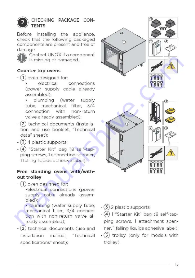 Unox Cheftop Mind.Maps XAVC-0511-EPR Скачать руководство пользователя страница 15