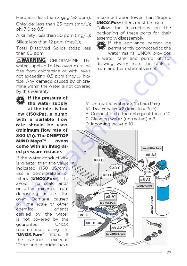 Unox Cheftop Mind.Maps XAVC-0511-EPR Installation, Use And Maintenance Manual Download Page 27