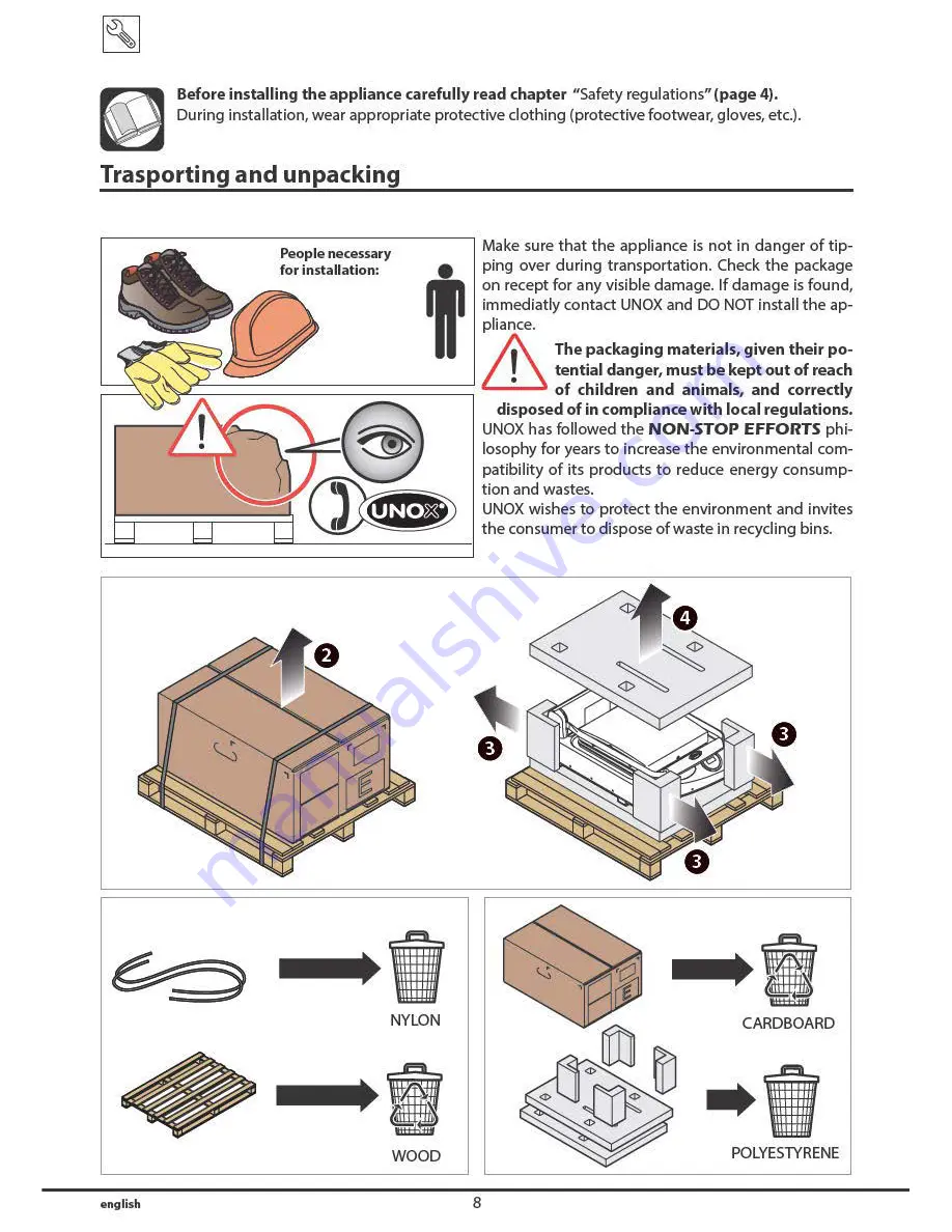 Unox SpidoCook XP Series Скачать руководство пользователя страница 8