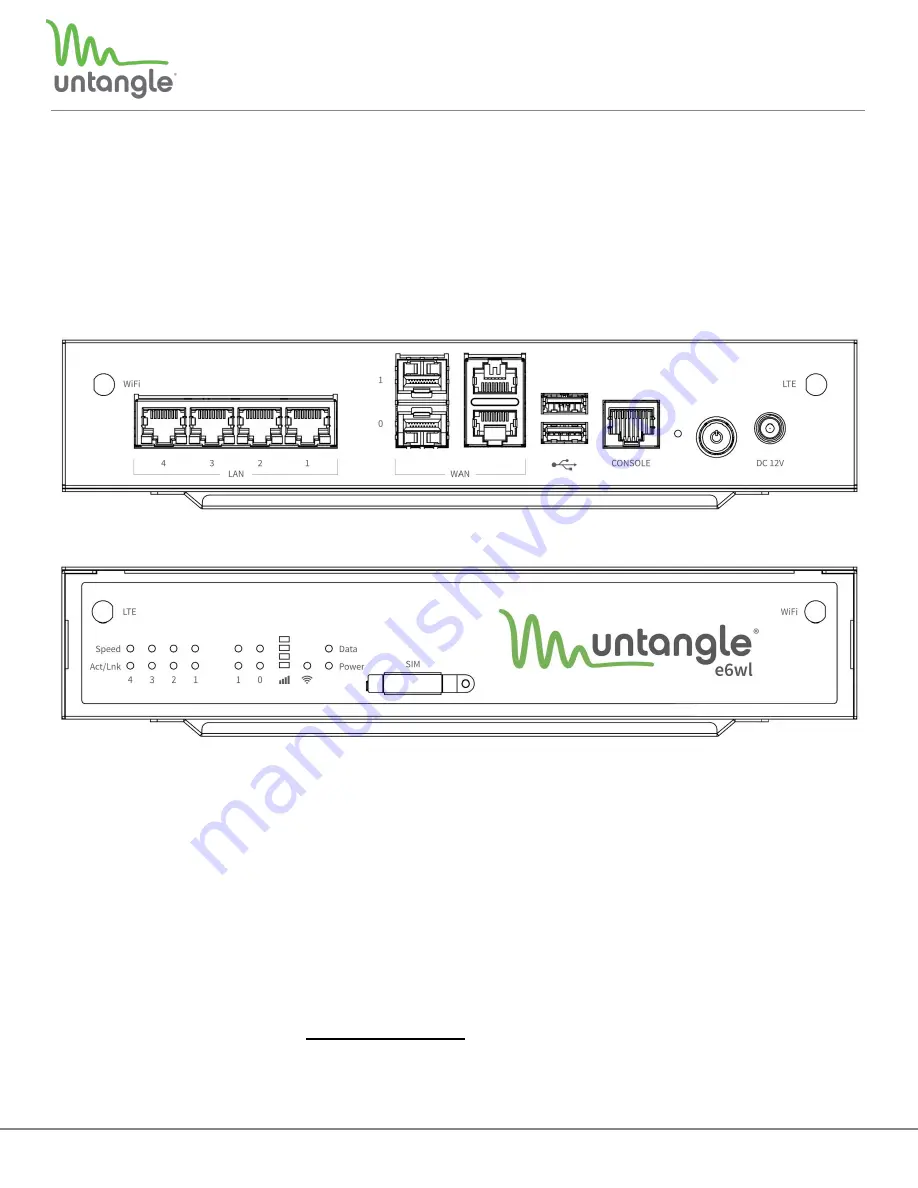 Untangle e6wl Скачать руководство пользователя страница 1