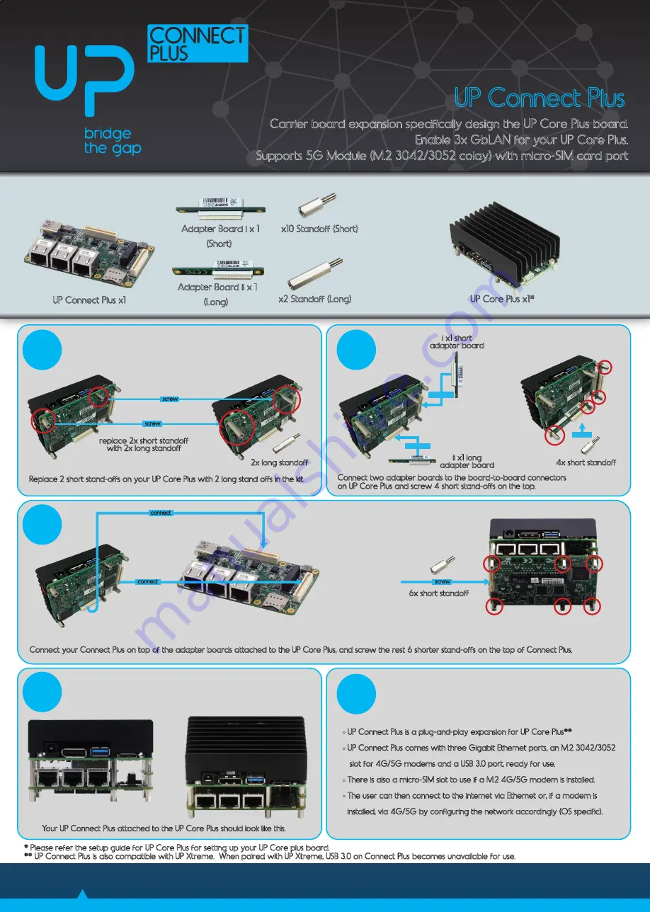 UP Connect Plus i210 Скачать руководство пользователя страница 1