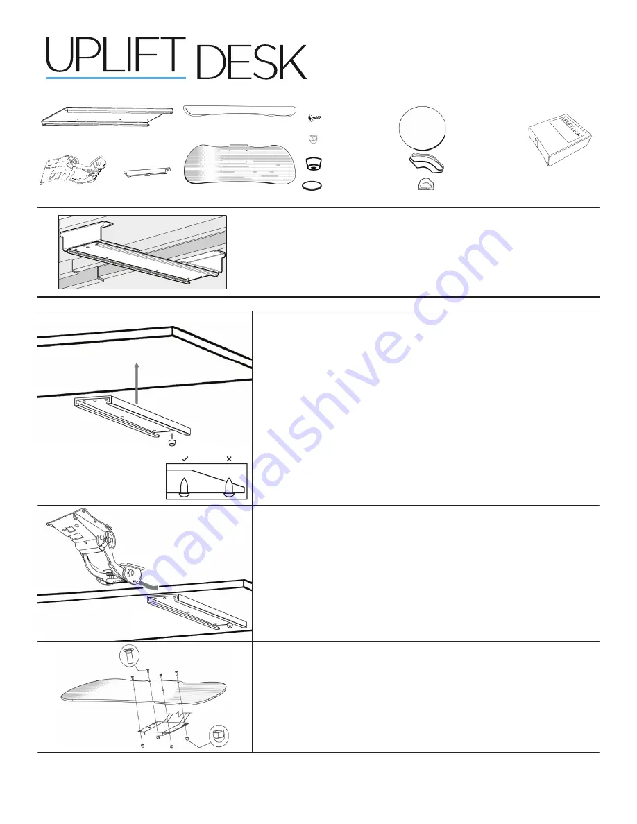 Uplift Desk KBT002 Instructions Download Page 1