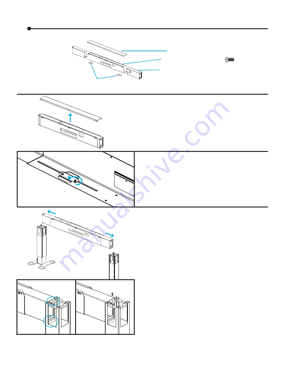 Uplift Desk Power & Data Rail Installation Instructions Manual Download Page 6