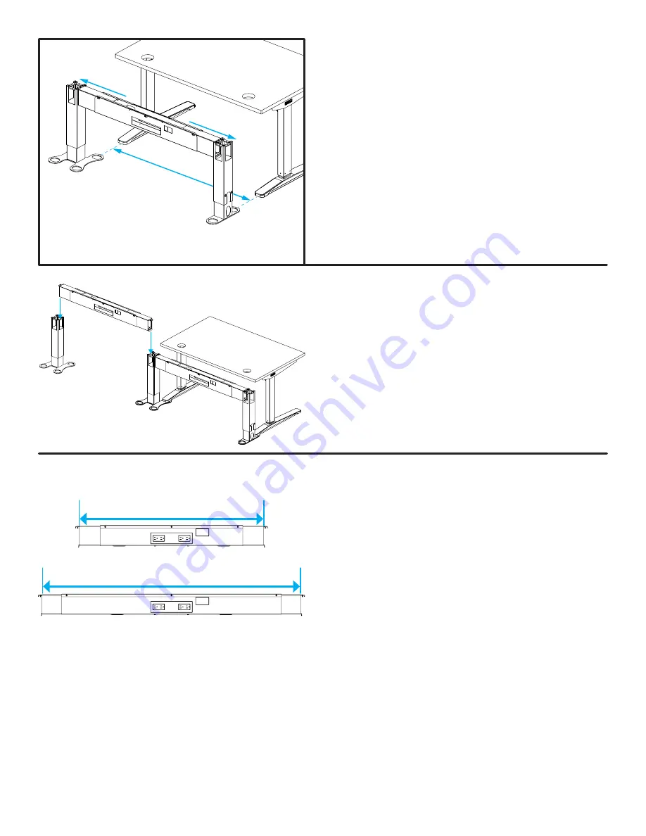 Uplift Desk Power & Data Rail Installation Instructions Manual Download Page 7