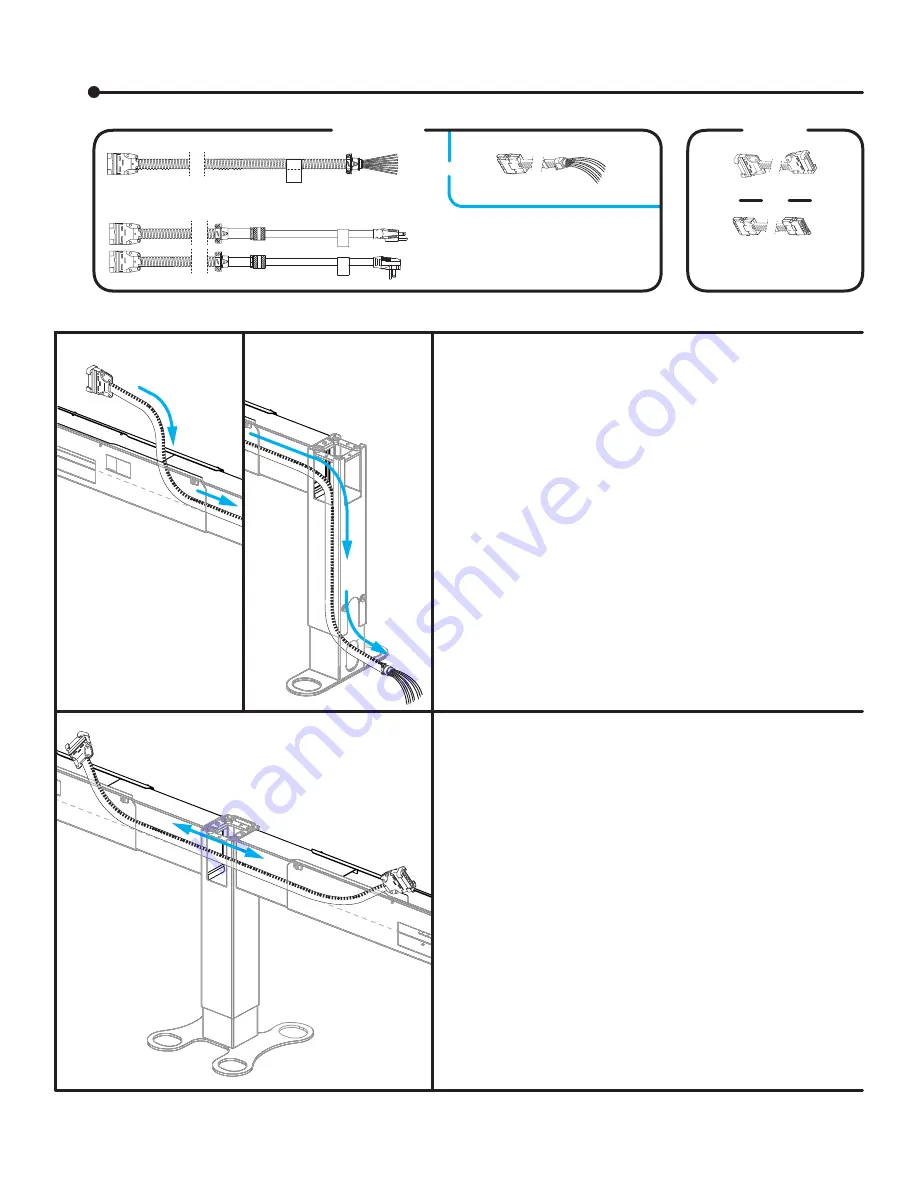 Uplift Desk Power & Data Rail Installation Instructions Manual Download Page 12