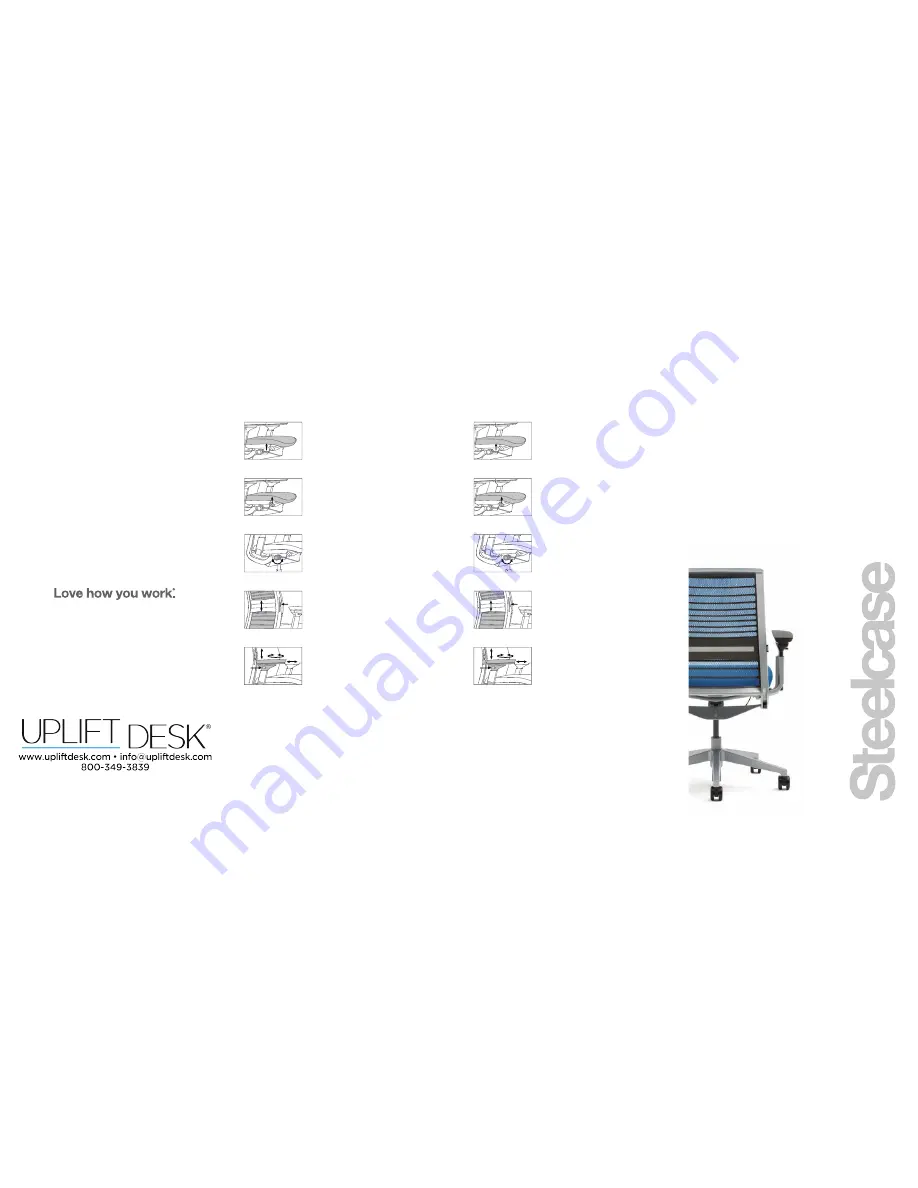 Uplift Desk Steelcase Think User Manual Download Page 1