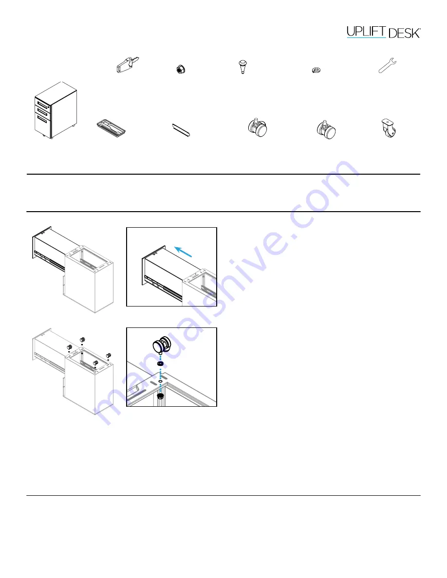 Uplift Desk STR041 Assembly Instructions Download Page 1