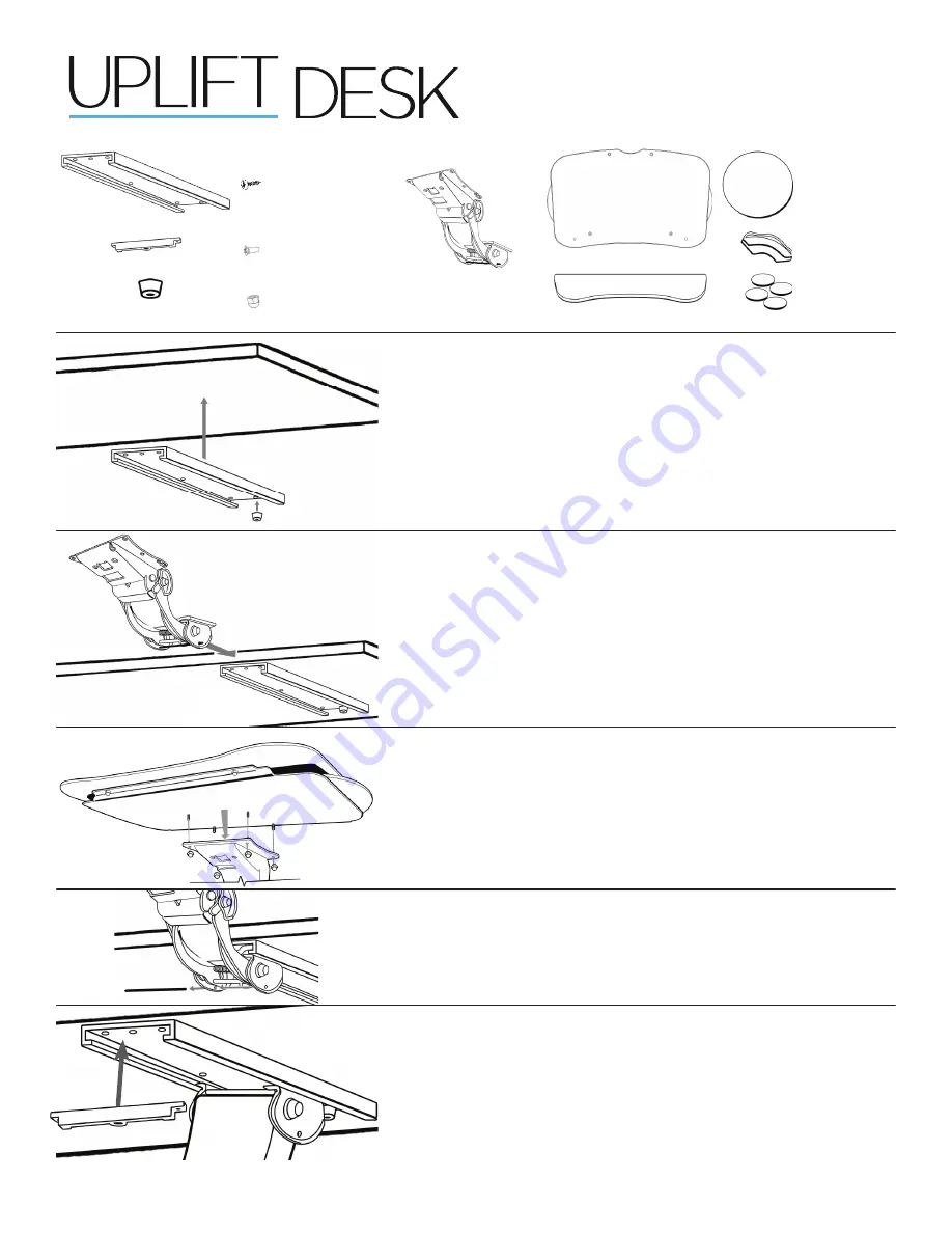 Uplift Desk UPL140 Quick Start Manual Download Page 1