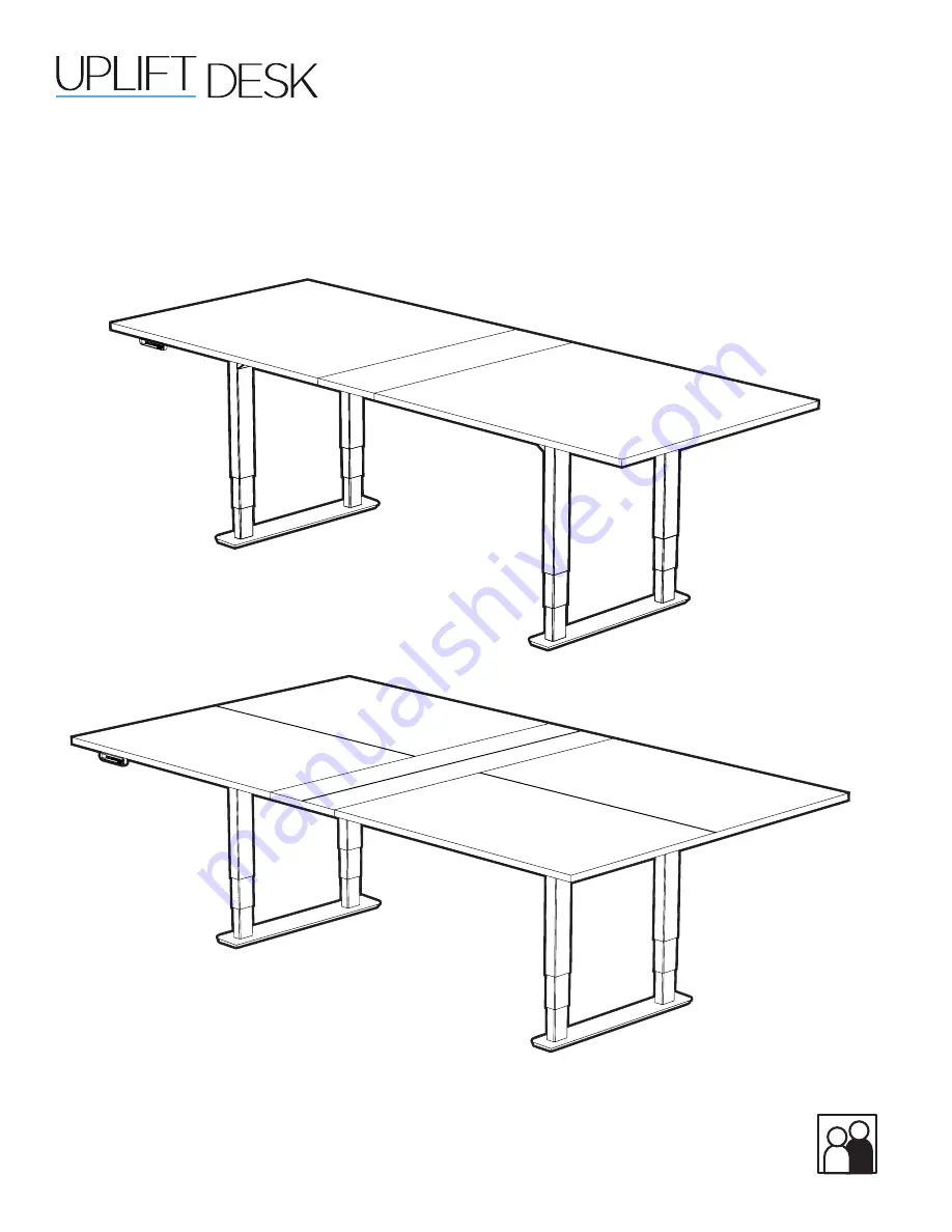 Uplift Desk UPL961 Quick Start Manual Download Page 1