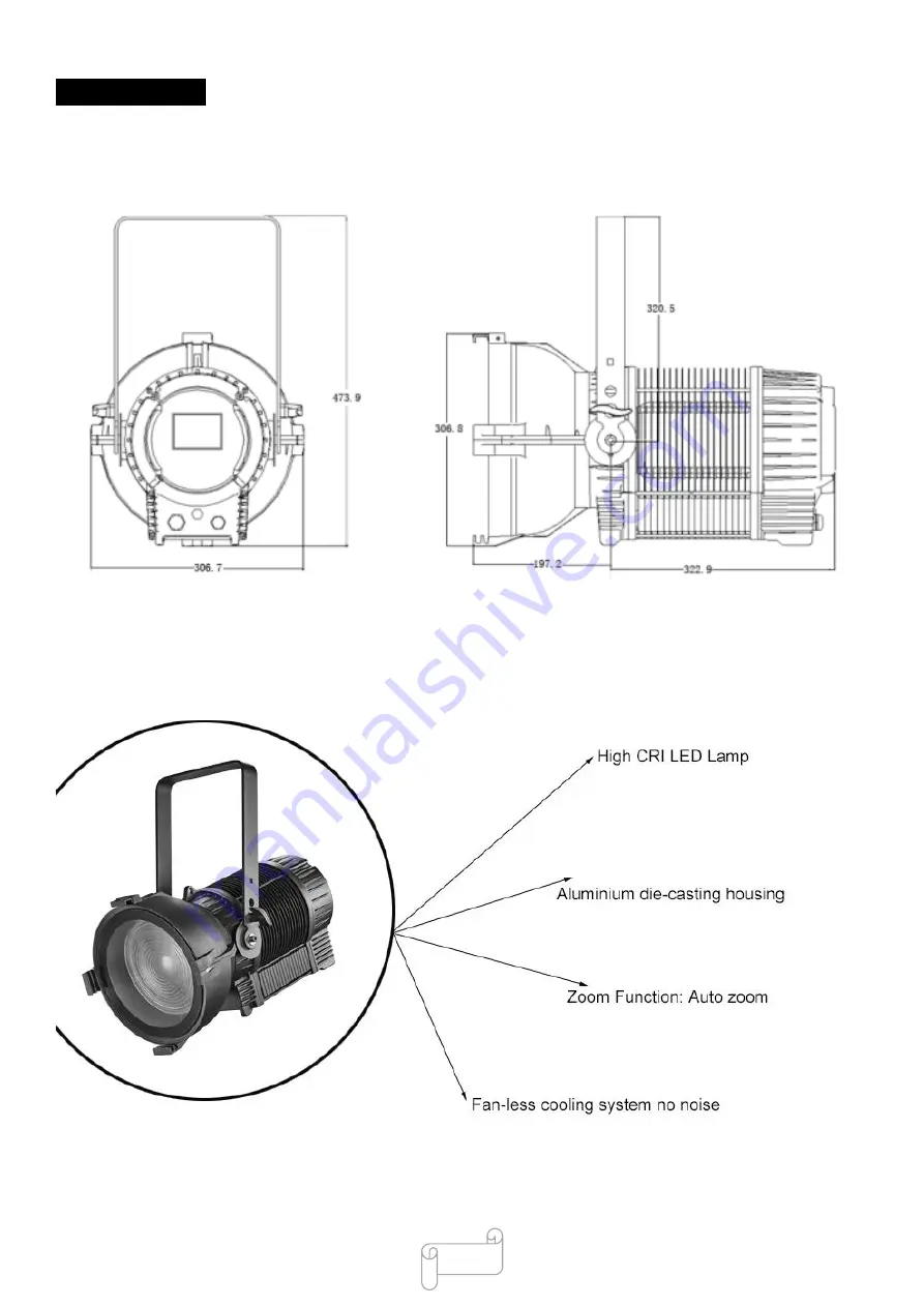 Uplus Lighting IP 300Z SPOT PENTA User Manual Download Page 9