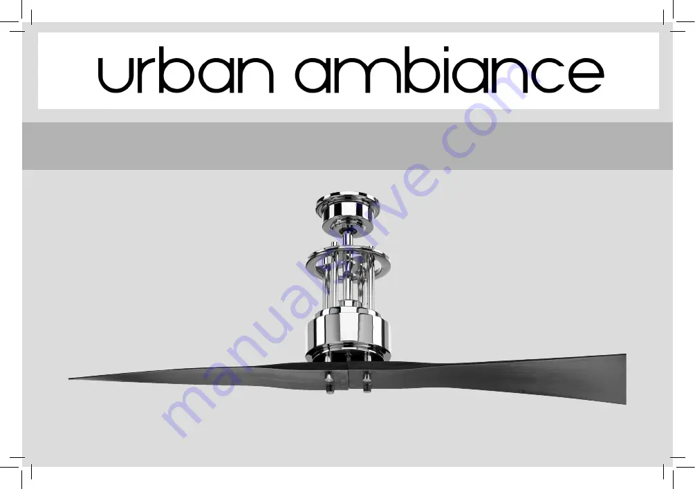 urban ambiance UHP9200 Installation Manual Download Page 1