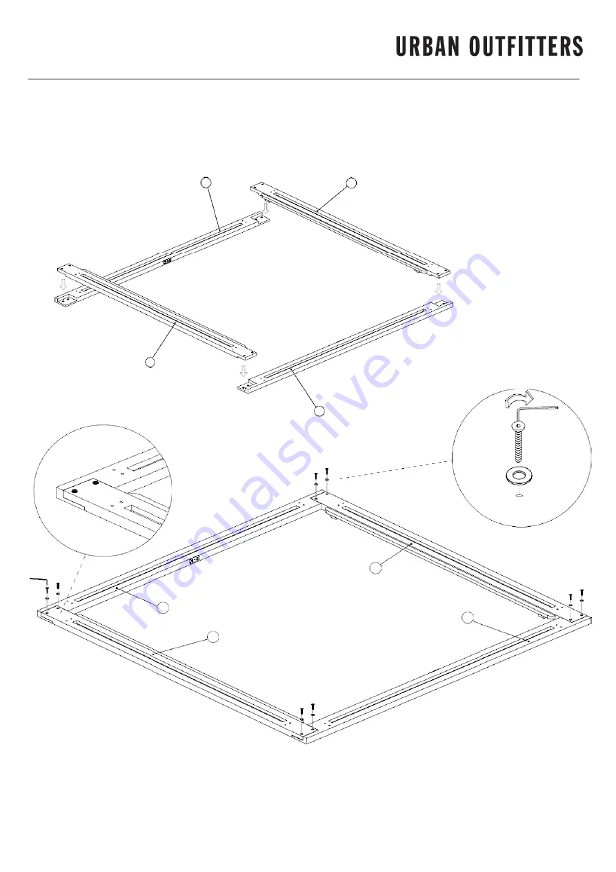 URBAN OUTFITTERS ALONZO BED Assembly Instructions Manual Download Page 3