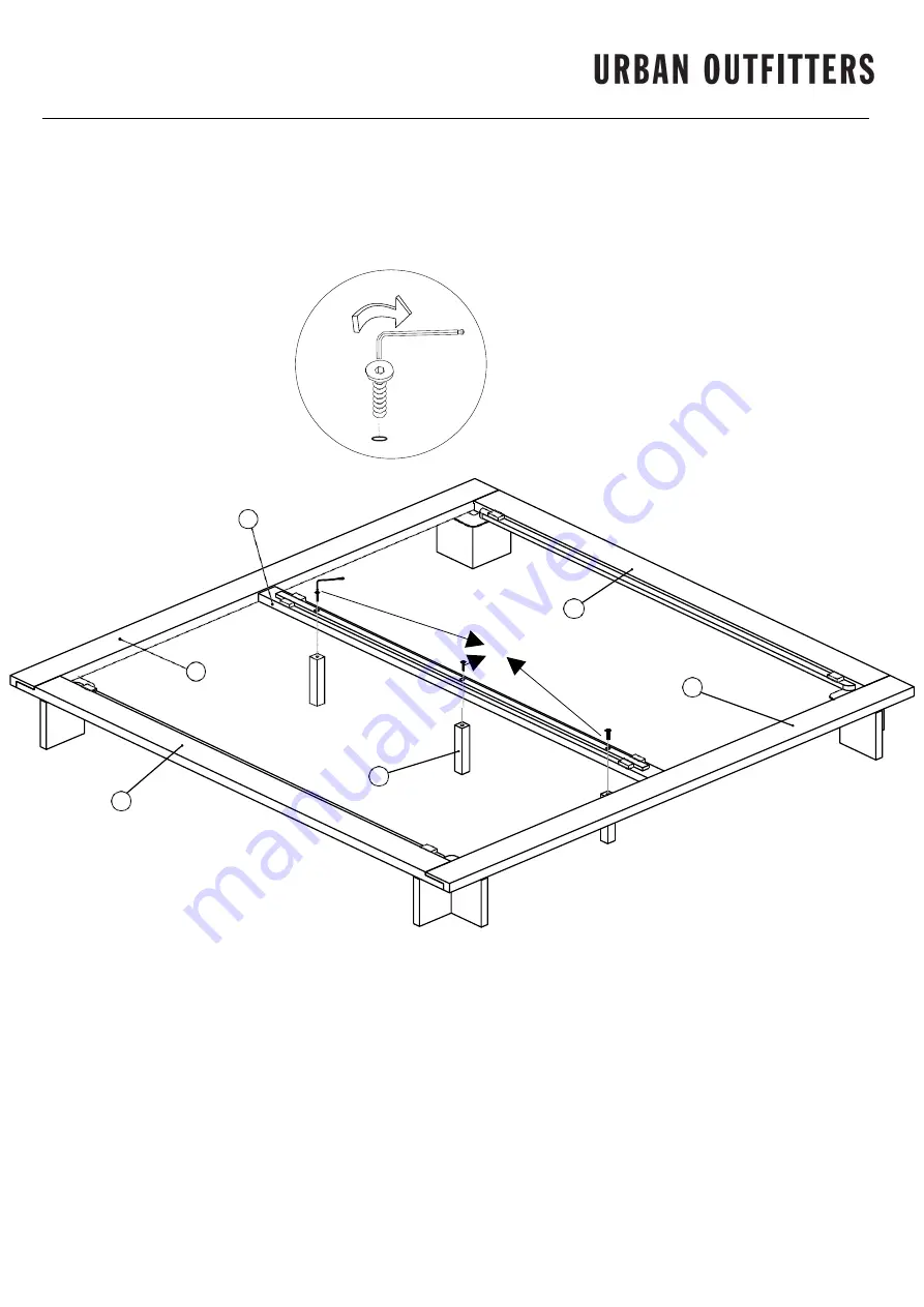 URBAN OUTFITTERS ALONZO BED Assembly Instructions Manual Download Page 6