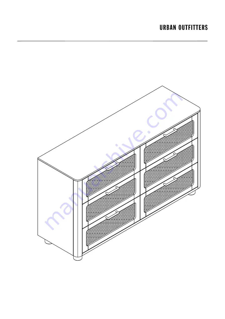 URBAN OUTFITTERS MABELLE 6 DRAWER CHEST Assembly Instructions Manual Download Page 7