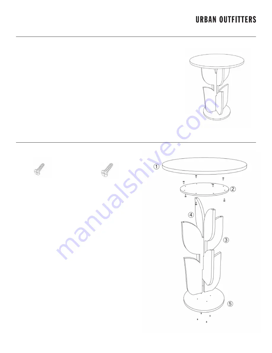 URBAN OUTFITTERS TULIP 65313884 Assembly Instructions Download Page 1