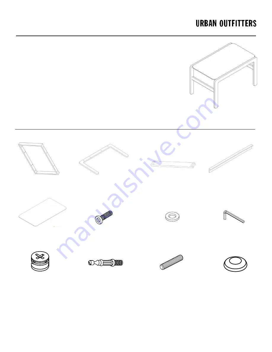 URBAN OUTFITTERS Wendell 78310315 Assembly Instructions Download Page 1