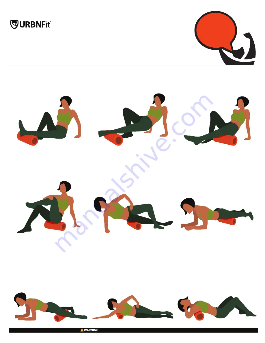 URBNfit PULSE FOAM ROLLER Quick Start Manual Download Page 2