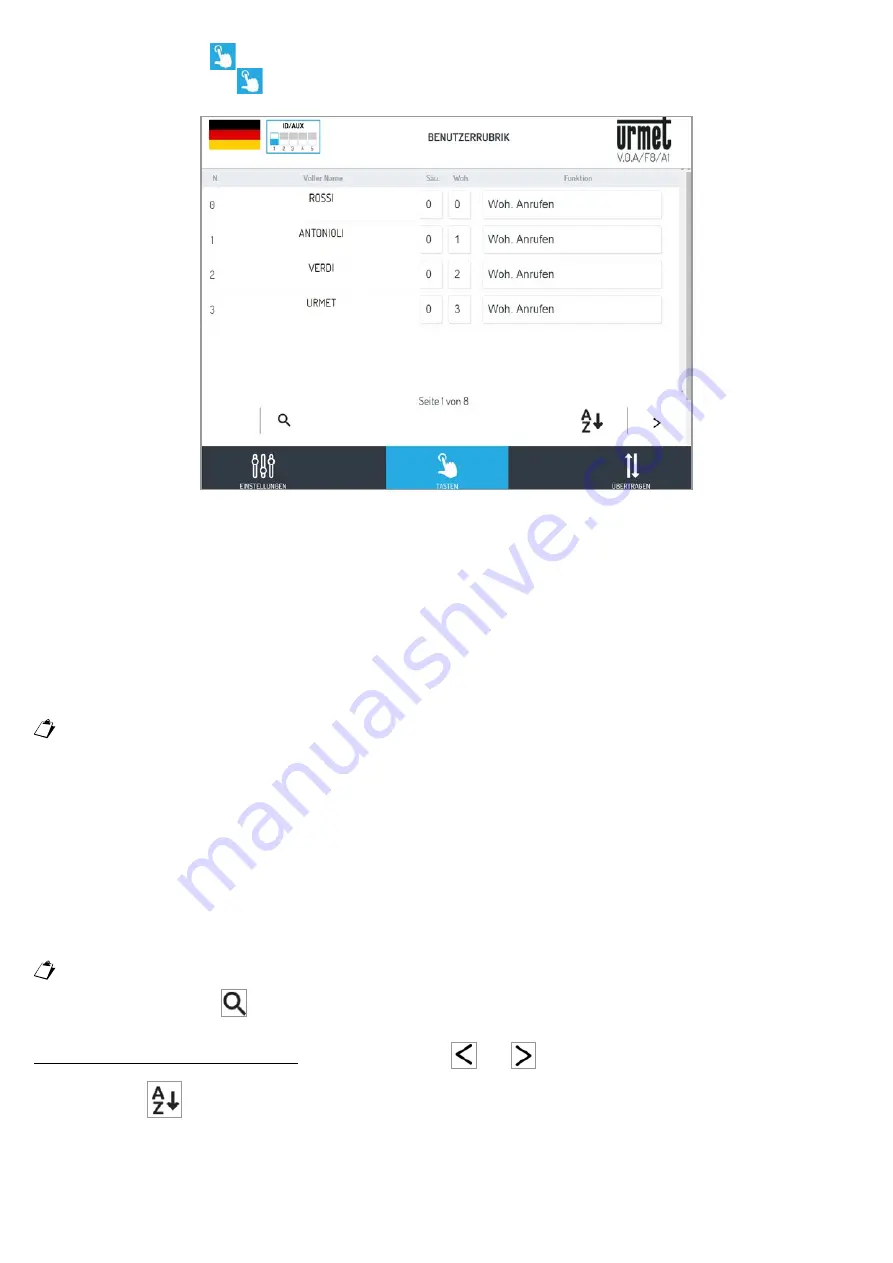 urmet domus 1784/3 Configuration Manual Download Page 67