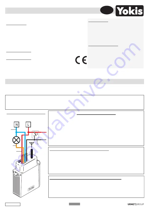 urmet domus 5454457 Manual Download Page 1