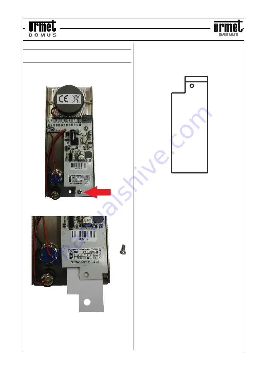 urmet domus 6025/401 Quick Start Manual Download Page 3