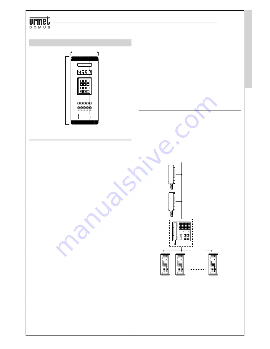 urmet domus 826 DIGITAL CALL SYSTEM Manual Download Page 15