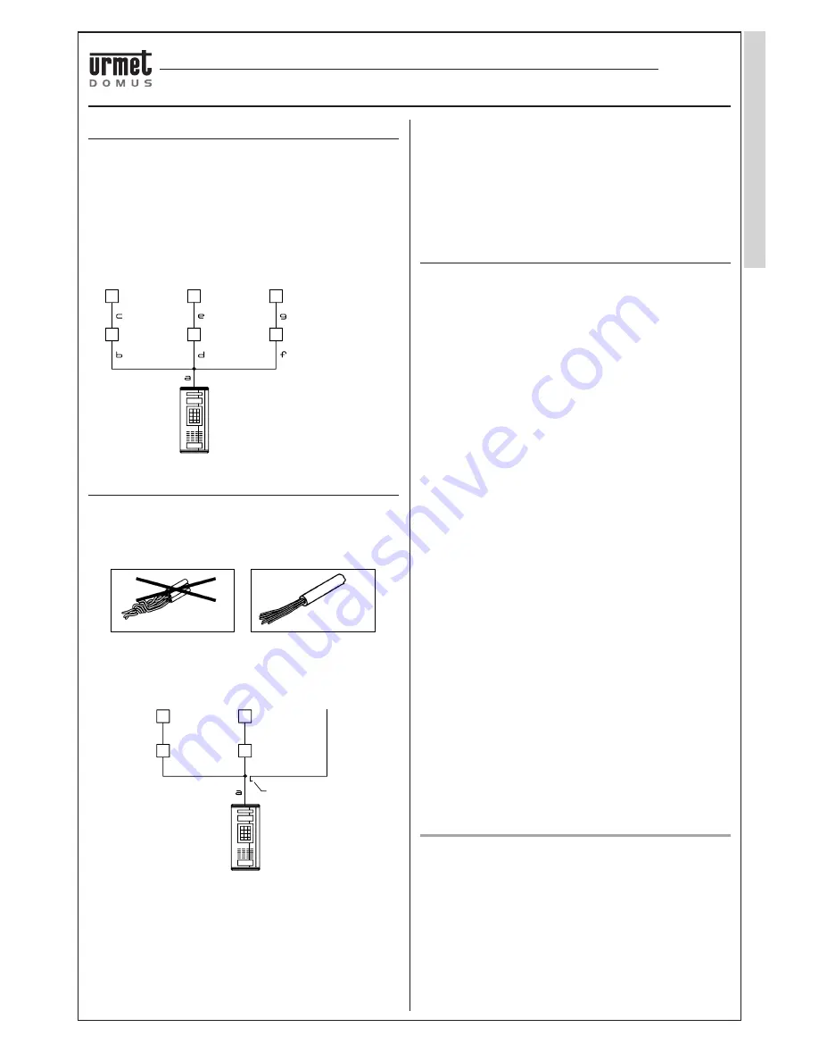 urmet domus 826 DIGITAL CALL SYSTEM Скачать руководство пользователя страница 19