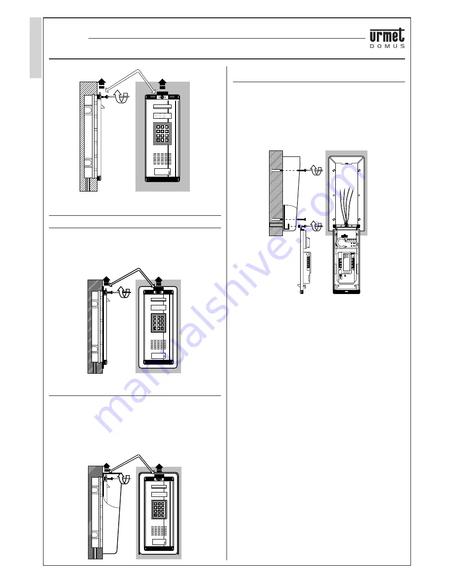 urmet domus 826 DIGITAL CALL SYSTEM Скачать руководство пользователя страница 34