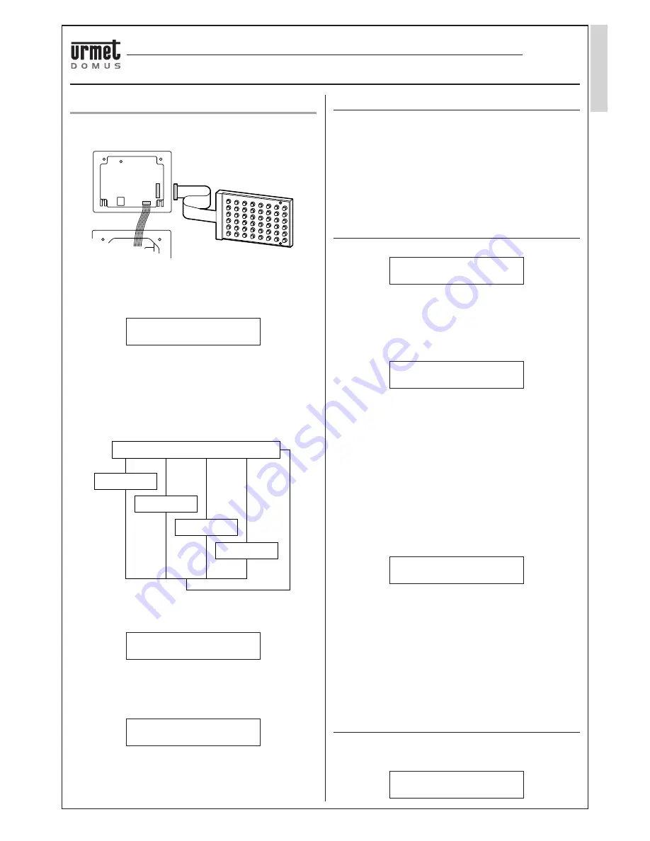 urmet domus 826 DIGITAL CALL SYSTEM Скачать руководство пользователя страница 39