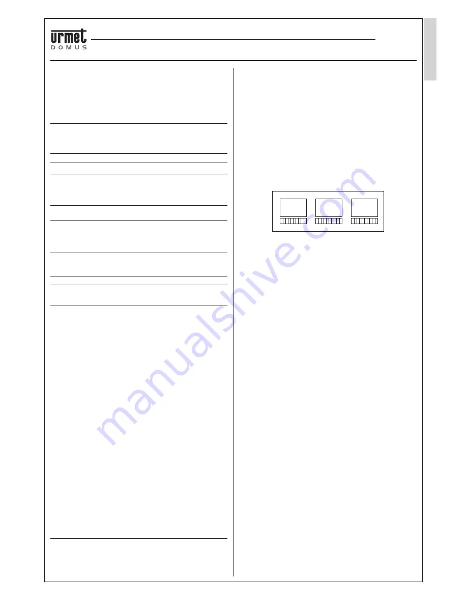 urmet domus 826 DIGITAL CALL SYSTEM Manual Download Page 51