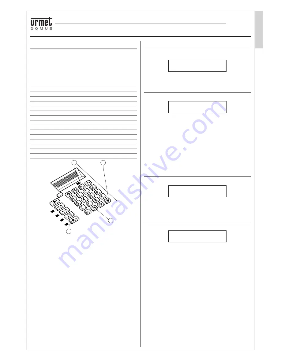 urmet domus 826 DIGITAL CALL SYSTEM Manual Download Page 53