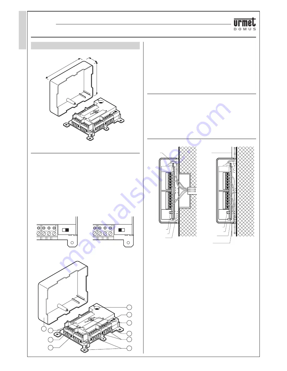 urmet domus 826 DIGITAL CALL SYSTEM Manual Download Page 62