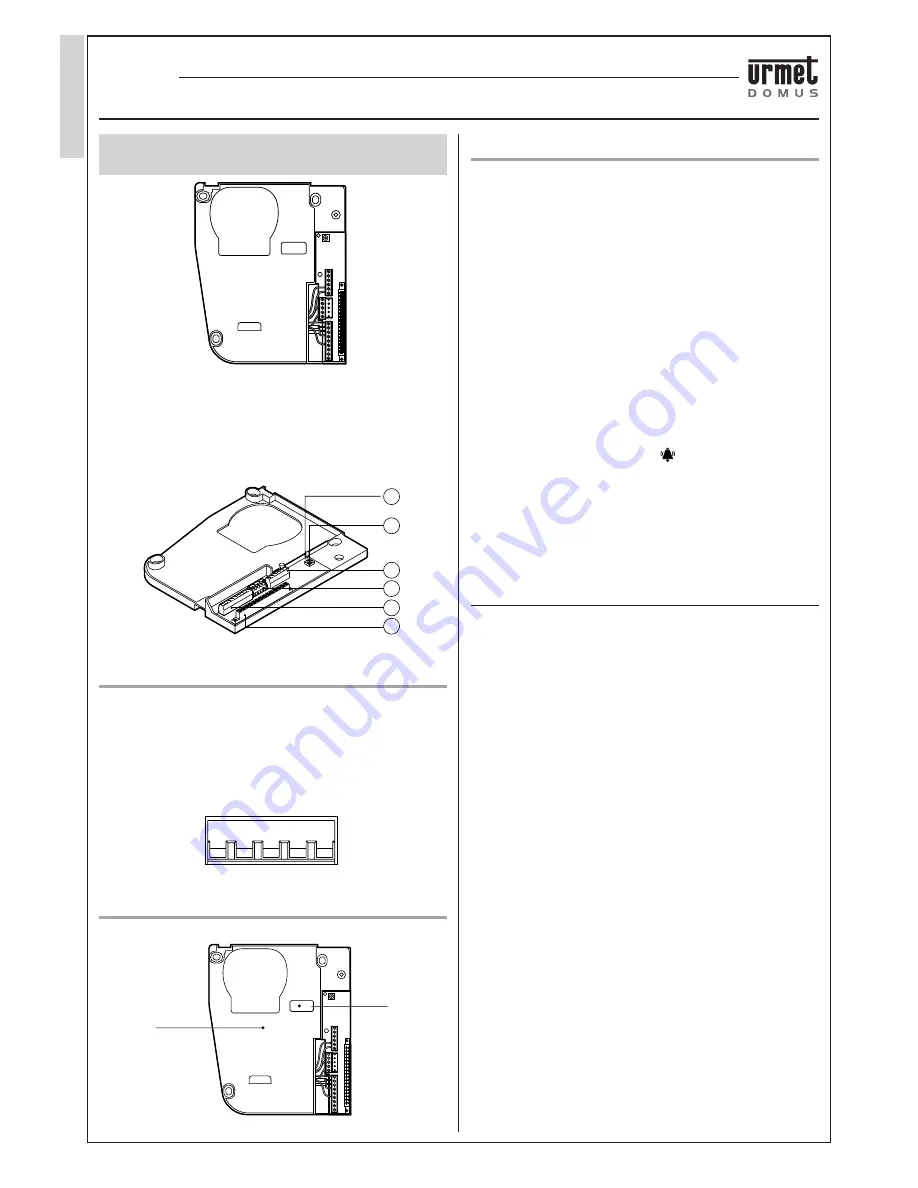 urmet domus 826 DIGITAL CALL SYSTEM Скачать руководство пользователя страница 68