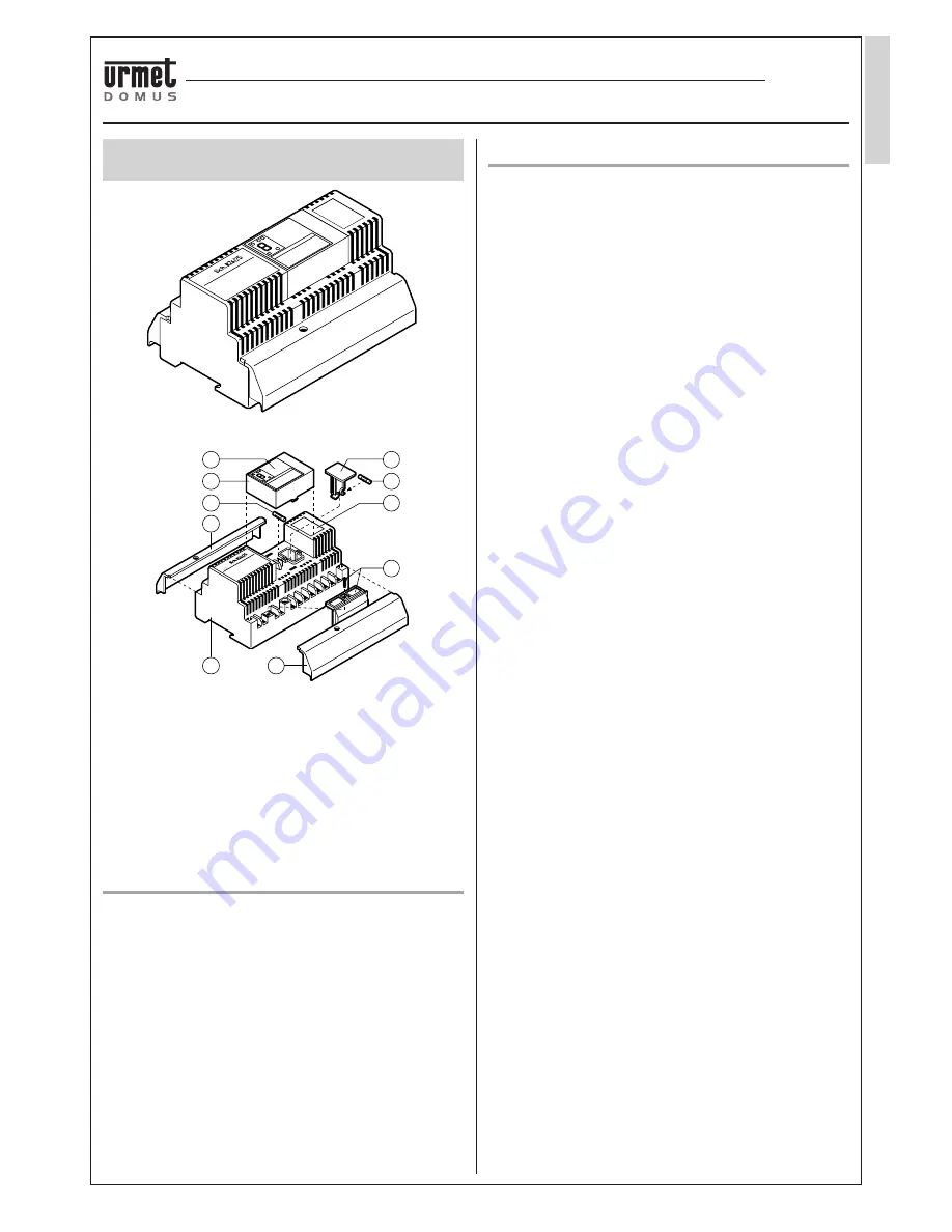 urmet domus 826 DIGITAL CALL SYSTEM Manual Download Page 77