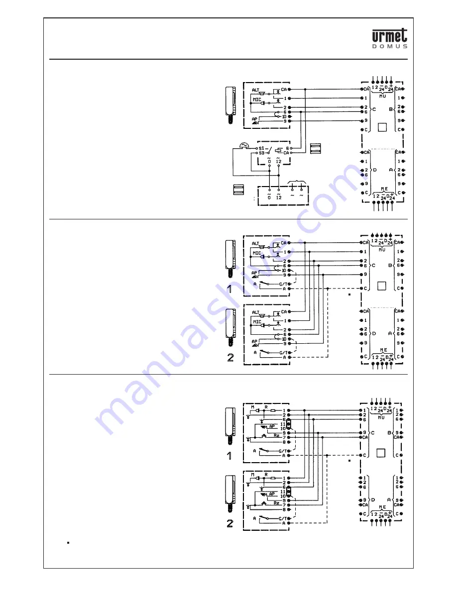 urmet domus 826 DIGITAL CALL SYSTEM Manual Download Page 84