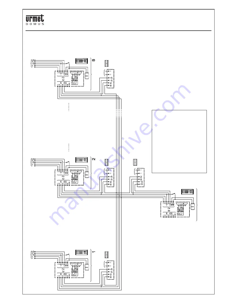 urmet domus 826 DIGITAL CALL SYSTEM Manual Download Page 95